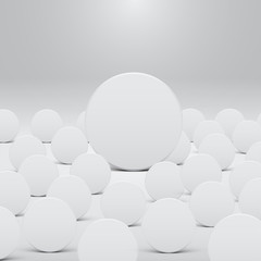 White template for websites or products, realistic vector illustration