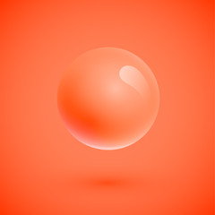 Colorful spheres floating, realistic vector illustration