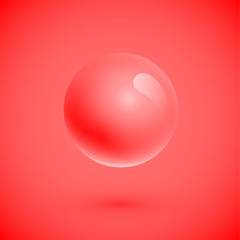 Colorful spheres floating, realistic vector illustration