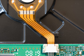 Electronic circuit board close up