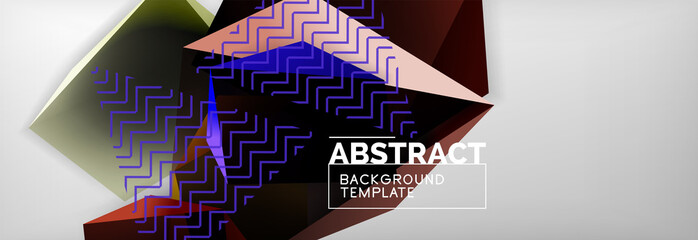 Minimalistic geometric abstract background