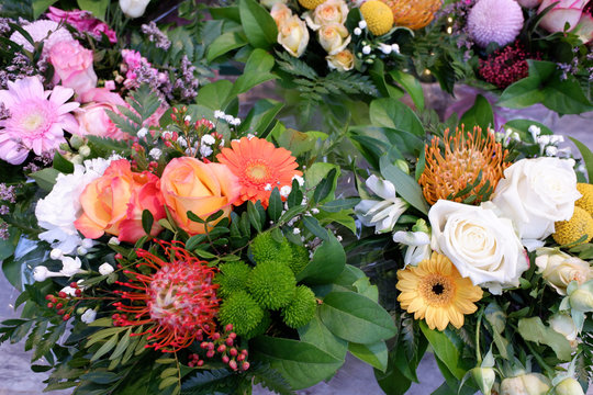 vente de bouquets de fleurs