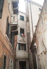 streets and courtyards in venice