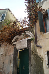 streets and courtyards in venice