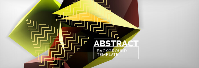 Minimalistic geometric abstract background