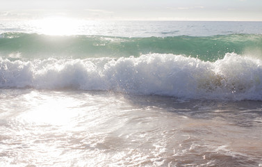 Afternoon beach bright at Nai Thon Beach Phuket Thailand