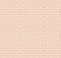 Fototapeta premium Vector illustration of the orange bricks wall texture background. EPS10.