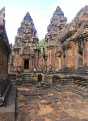 un temple d'Angkor au Cambodge