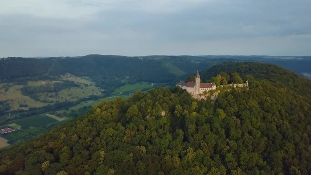 an old medieval castle in south germany called "Burg Teck" near the small town of Kirchheim in the centre of Europe