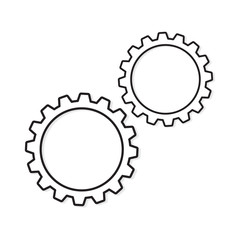 gears icon- vector illustration