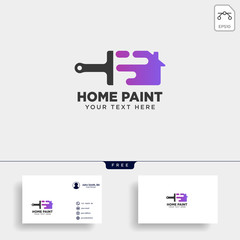 paint brush colorful logo template vector icon element