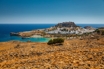 view of Lindos area, Rhodes