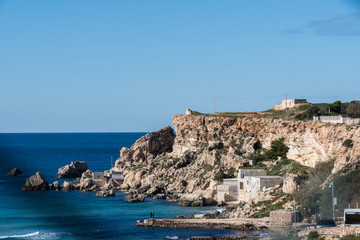 Fototapeta na wymiar Golden Bay, Malta