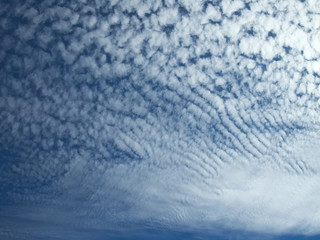 Clouds in the blue sky