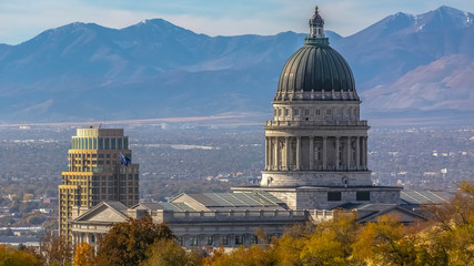 Obraz premium Utah State Capital Building in Salt Lake City