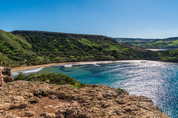 Fototapeta premium Golden Bay, Malta