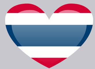 Thailand flag, official colors and proportion correctly. National Thailand flag. Flat