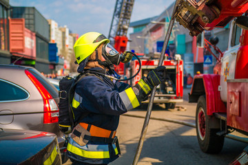  rescuers during work