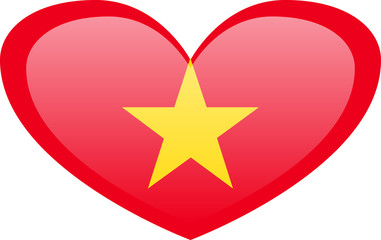 Simple flag of Vietnam, Vietnamese Flag. Correct size, proportion, colors