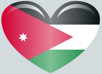 Jordan flag, official colors and proportion correctly. National Jordan flag.