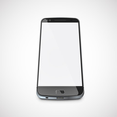 Realistic, high-detailed cellphone, vector illustration