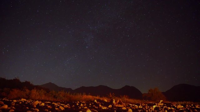 A timelapse from a beach in Dulan, Taiwan. The light from a huge bonfire lights up the foreground..