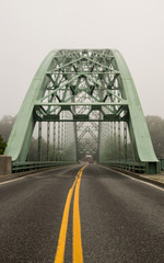 View of Road Through a Bridge in the Fob