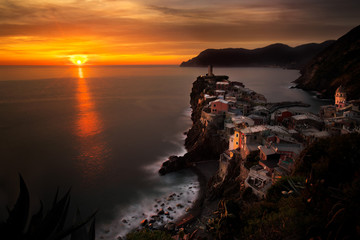 Tramonto a Vernazza