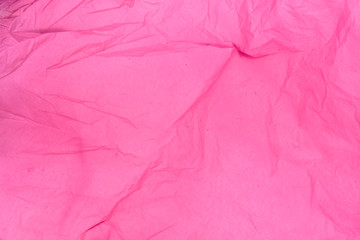 detail of the texture of a pink plastic bag