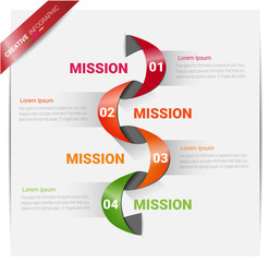 Presentation infographic gram and round chart. Business concept with 4 options template with 4 options. 