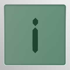 Digital character set typeface on a screen, vector illustration