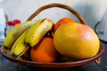 Fruit bowl with plenty of varied fruit