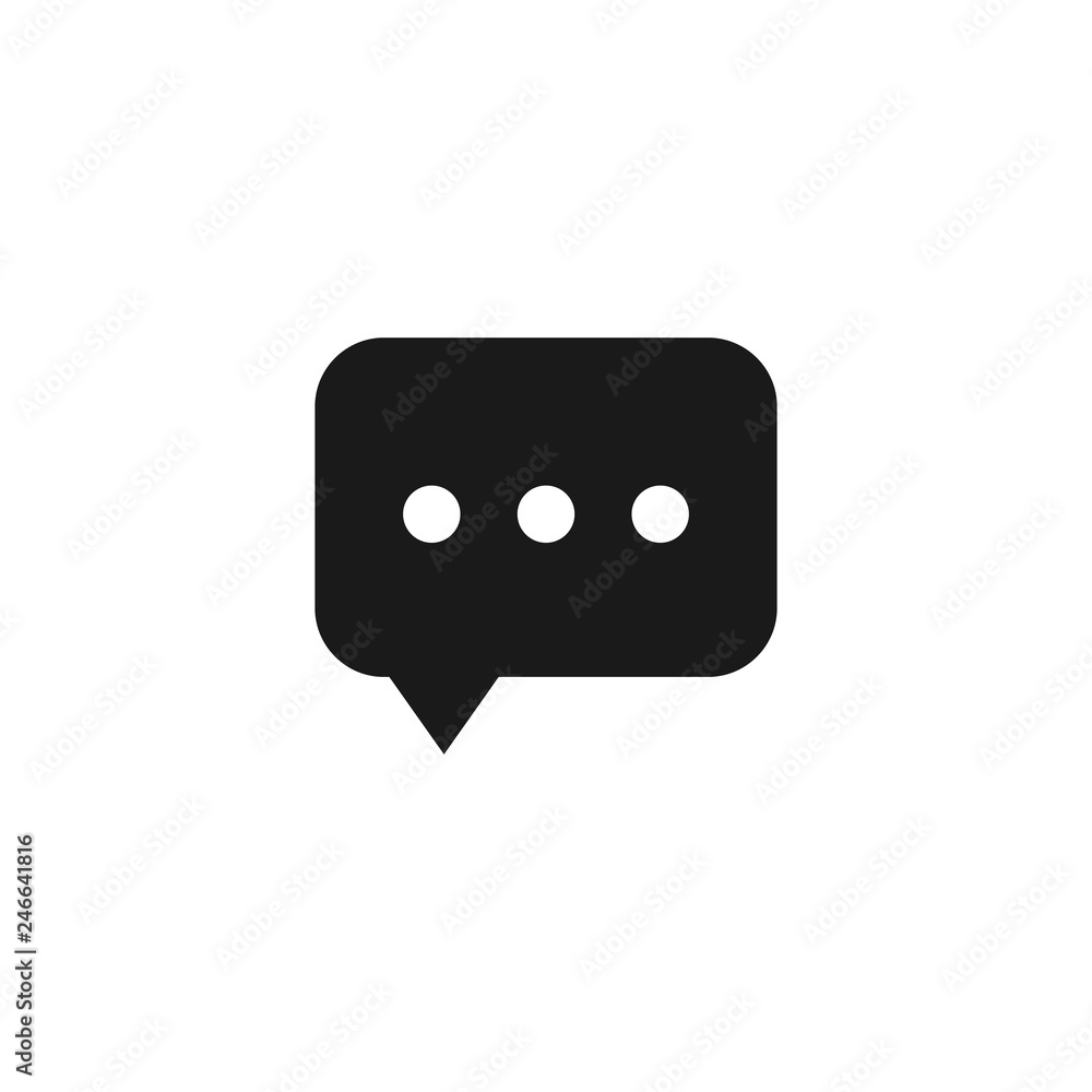 Poster chat icon vector. chat icon in trendy flat style isolated on white background. speech bubble symbol 