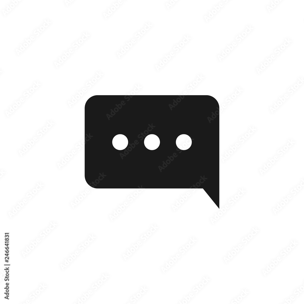 Poster chat icon vector. chat icon in trendy flat style isolated on white background. speech bubble symbol 