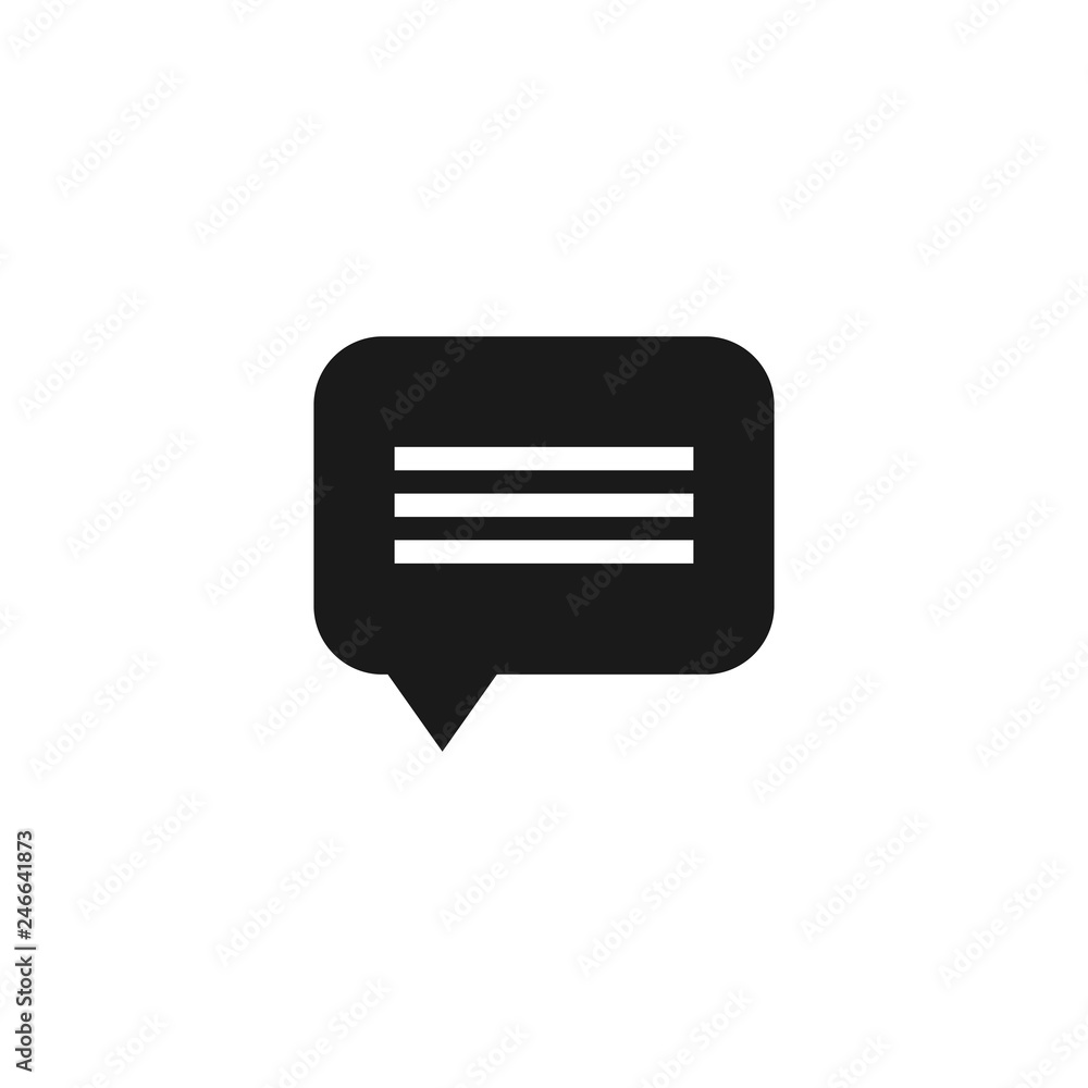 Poster chat icon vector. chat icon in trendy flat style isolated on white background. speech bubble symbol 