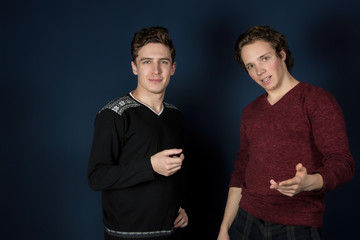 Two young attractive guys.