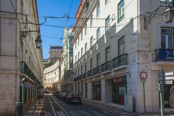 Fototapeta na wymiar a typical portuguese street