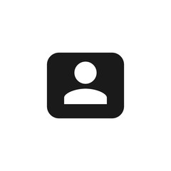 people icon. person icon. User Icon in trendy flat style isolated on grey background.