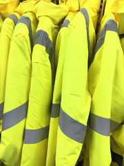 Yellow reflective jackets