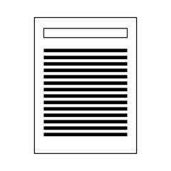 document paper symbol black and white