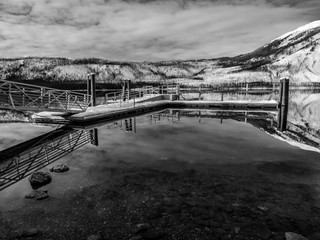 Boat Dock on Lake McDonald in Glacier National Park