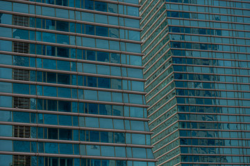Fototapeta premium skyscraper windows, multistory building