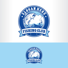 Fototapeta premium Fishing Club Logo