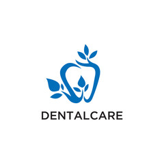 Dental Clinic Logo Tooth abstract design vector template Linear style. Dentist stomatology medical doctor Logotype concept icon.