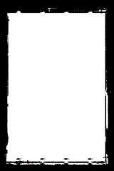 Abstract Decorative Black & White Edge. Type Text Inside, Use as Overlay or for Layer Mask