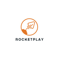rocket play advance technology launching elements, icons, symbols, abstract, shapes, innovative and creative inspiration for business company, template collection, and marketing promotions with Flat S