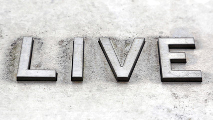 Live Metal Letters