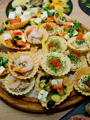 Delicious appetizer on event.