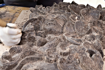 cioccolato scultura orizzontale