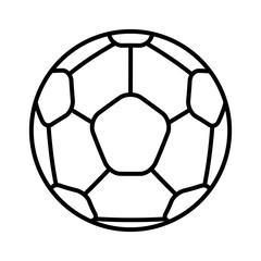 Naklejka premium soccer ball isolated icon